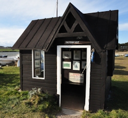 The old Ferry Hut, now the smallest museum in England. 