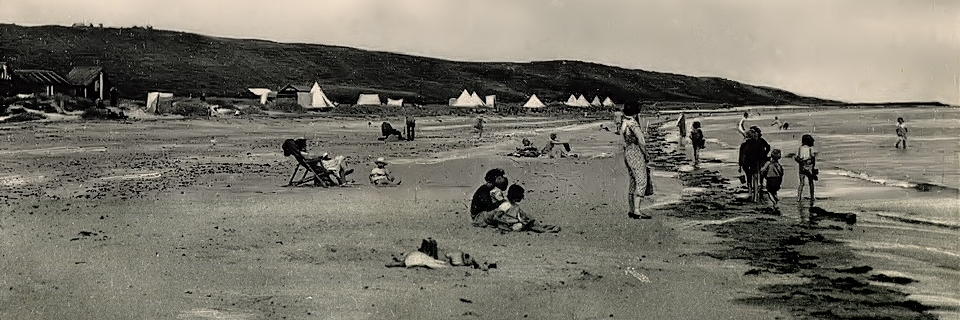 The Glorious '40s: beach huts, tents and family fun